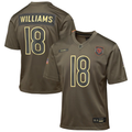 Youth Chicago Bears Caleb Williams  Olive 2025 Salute to Service Game Jersey
