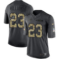Bills #23 Aaron Williams Black Men's Stitched NFL Limited 2016 Salute To Service Jersey