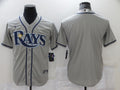 Men's Tampa Bay Rays Gray Replica Blank Jersey1