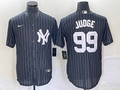 Men's New York Yankees Aaron Judge #99 Black Replica Player Jersey1
