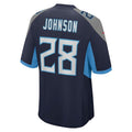 T.Titans #28 Chris Johnson Navy Retired Player Game Jersey