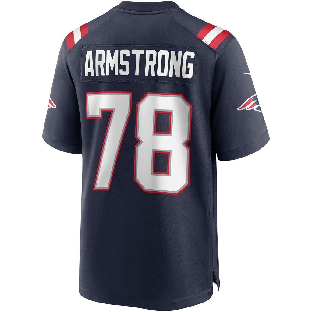 Bruce Armstrong New England Patriots  Game Retired   Jersey - Navy