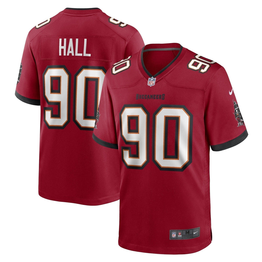 Logan Hall Tampa Bay Buccaneers  Game   Jersey - Red