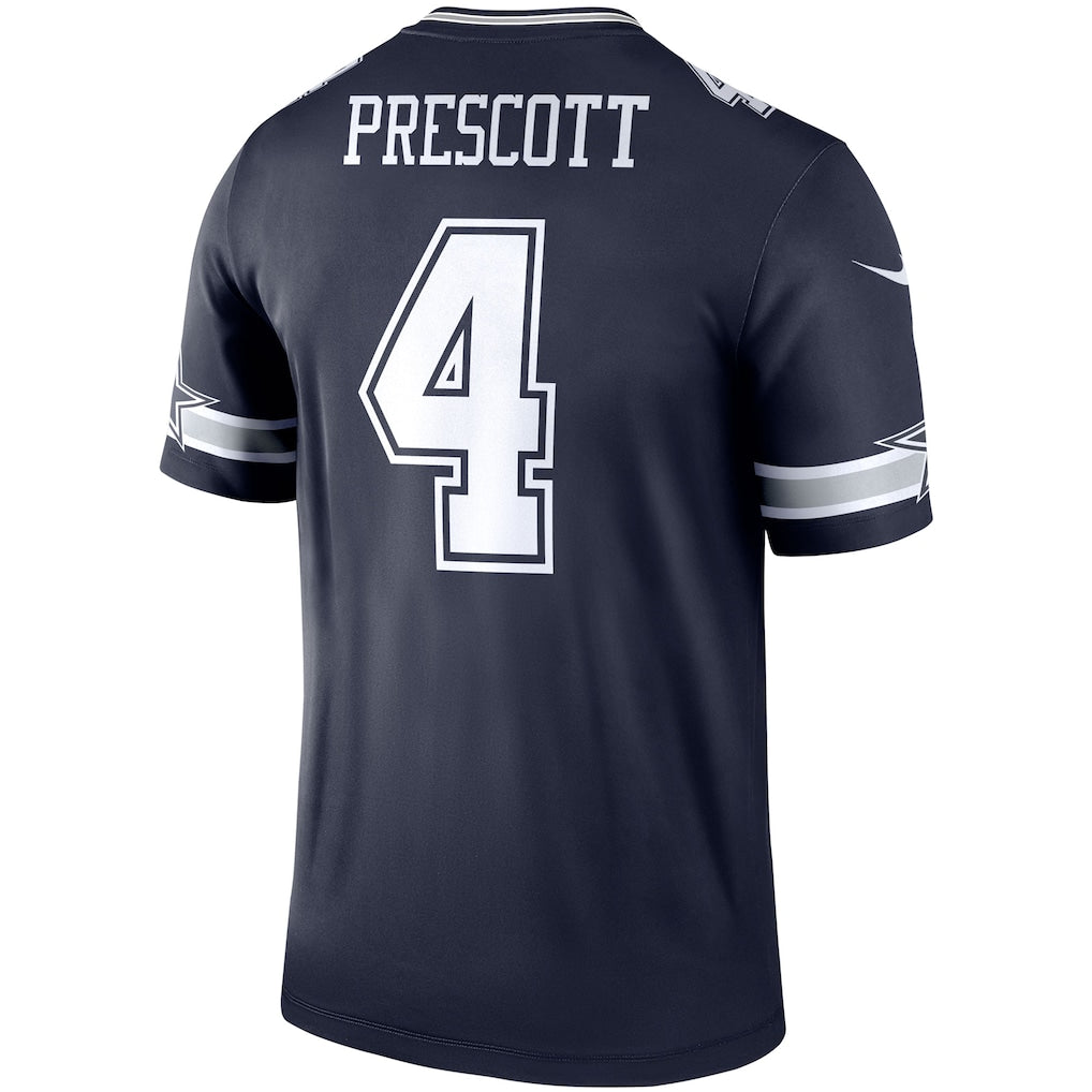 D.Cowboys #4 Dak Prescott Navy Legend Player Performance Top Jersey