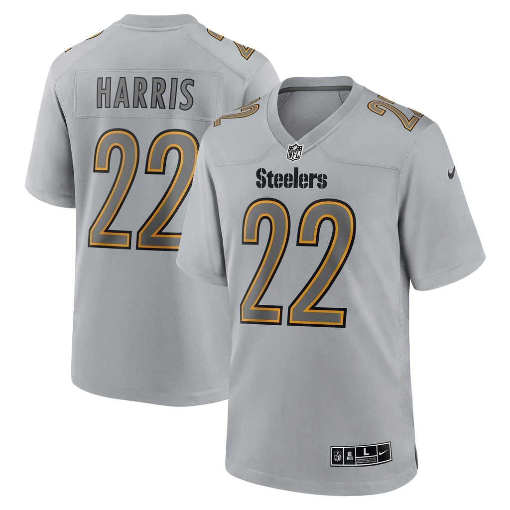Najee Harris Pittsburgh Steelers  Atmosphere Fashion Game Jersey - Gray
