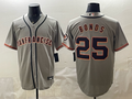 Men's San Francisco Giants Barry Bonds #25 Gray Limited Player Jersey