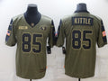Men's San Francisco 49ers George Kittle Brown Player Game Jersey