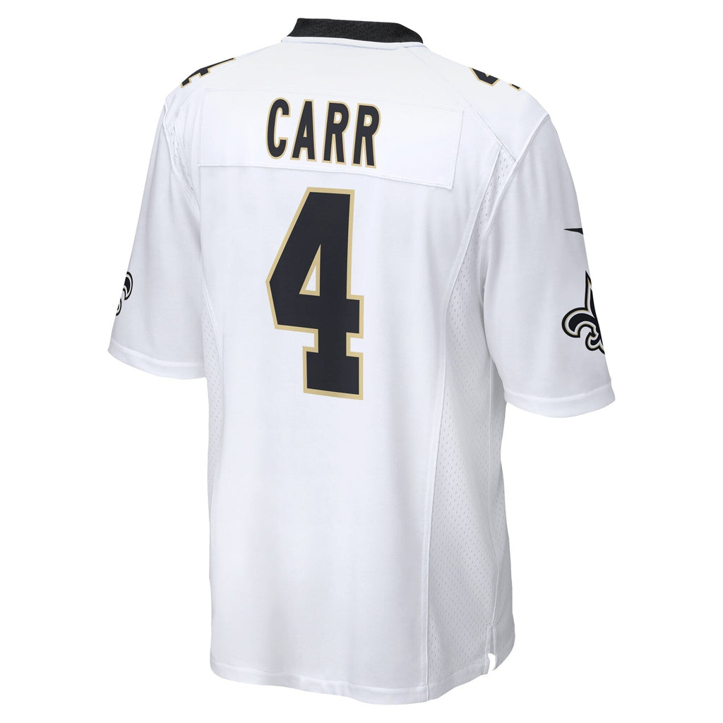 Derek Carr New Orleans Saints  Game   Jersey - White