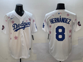 Men's Los Angeles Dodgers Enrique Hernandez White Alternate Replica Player Jersey