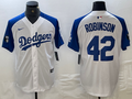 Men's Los Angeles Dodgers Jackie Robinson White Limited Jersey