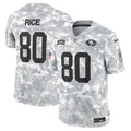 Jerry Rice San Francisco 49ers  2024 Salute to Service Retired   Limited Jersey - Arctic Camo