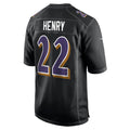 B.Ravens #22 Derrick Henry Carbon Black Fashion Jersey