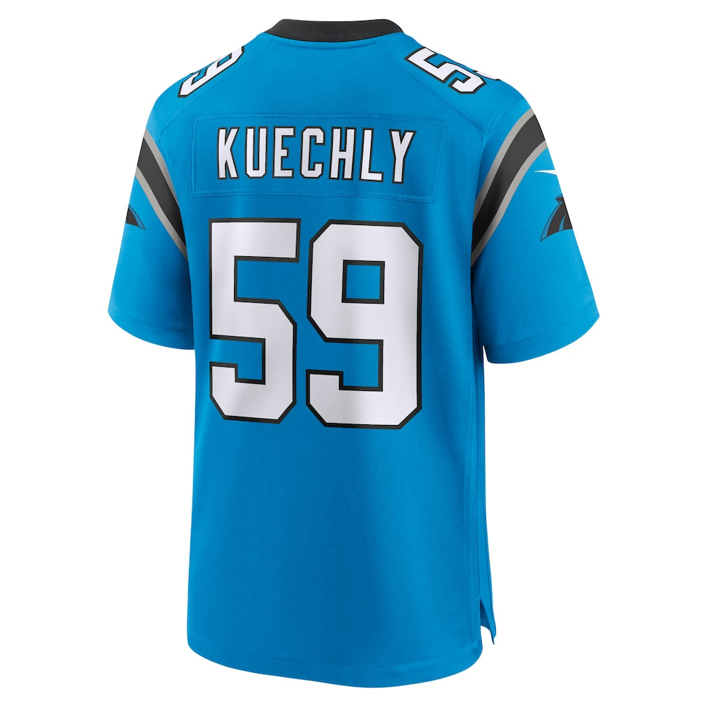 C.Panthers #59 Luke Kuechly Blue Retired Player Alternate Game Jersey