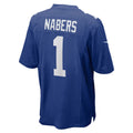 NY.Giants #1 Malik Nabers Royal Player Game Jersey