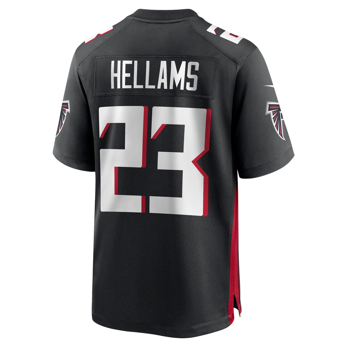 DeMarcco Hellams Atlanta Falcons  Team Game Jersey -  Black