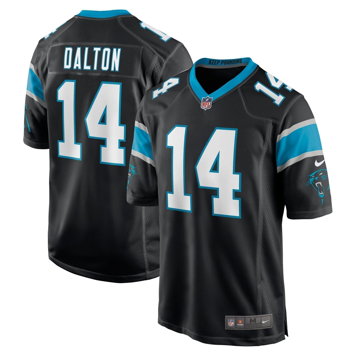 Andy Dalton Carolina Panthers  Game   Jersey - Black