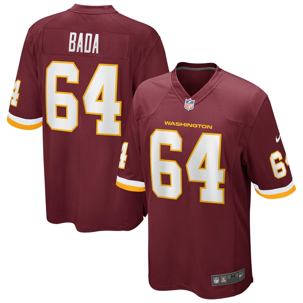 David Bada Washington Football Team  Game   Jersey - Burgundy