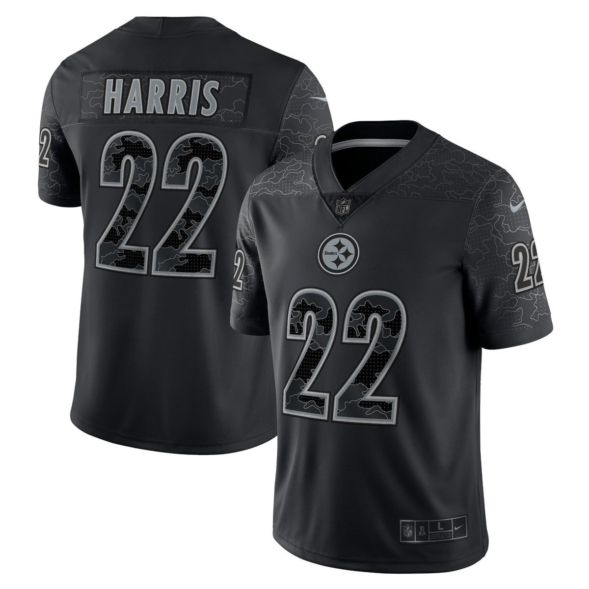 Najee Harris Pittsburgh Steelers  RFLCTV Limited Jersey - Black
