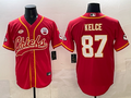 Men's Kansas City Chiefs Travis Kelce Red Game Jersey Joint Edition