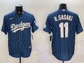 Men's Los Angeles Dodgers Roki Sasaki #11 Royal Game Player Jersey1