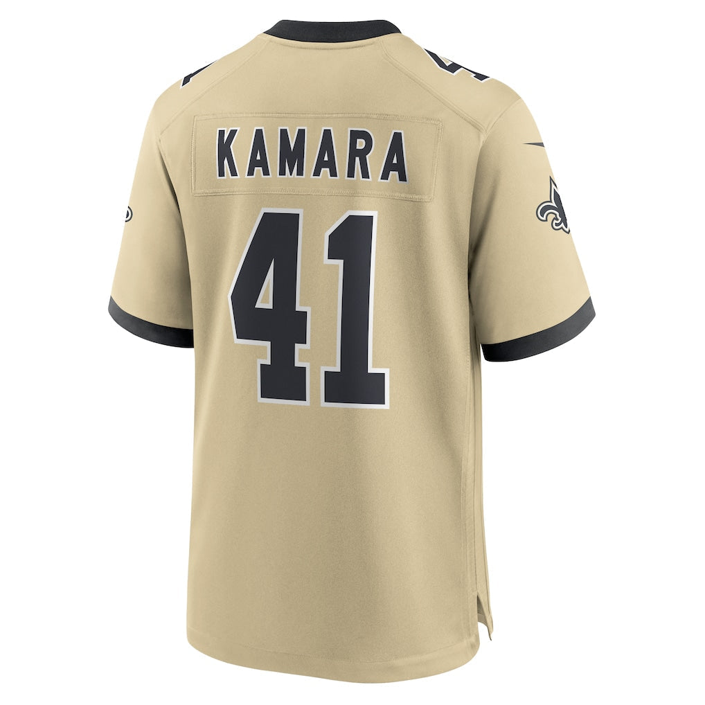 NO.Saints #41 Alvin Kamara Gold Gameday Golds Alternate Game Player Jersey