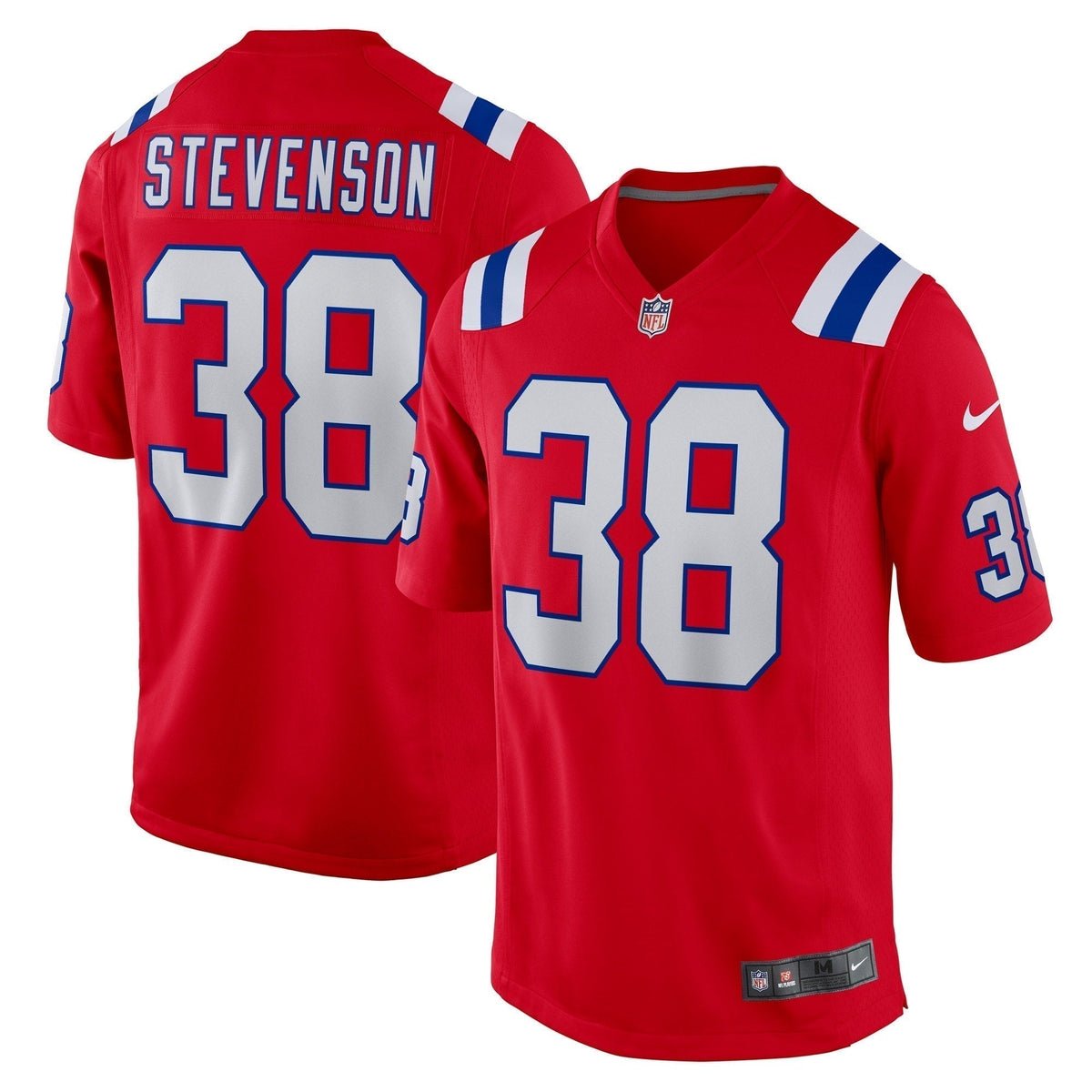 Rhamondre Stevenson New England Patriots  Alternate Game   Jersey - Red