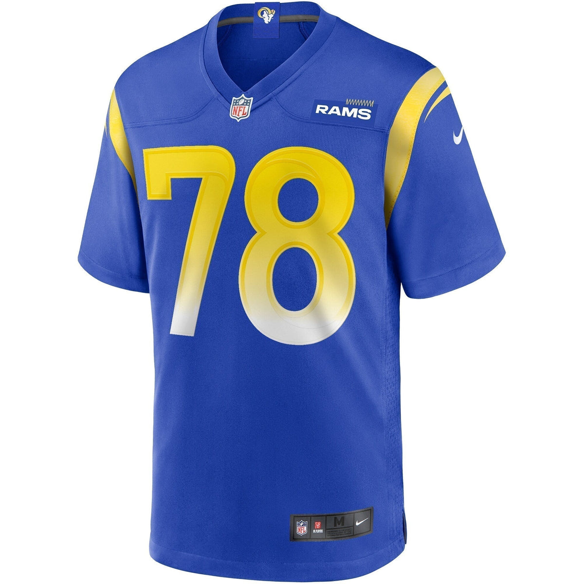 Jackie Slater Los Angeles Rams  Game Retired   Jersey - Royal