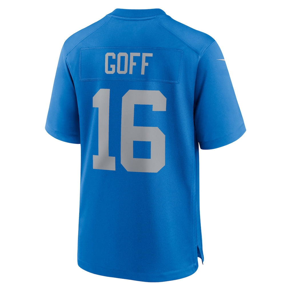 D.Lions #16 Jared Goff Blue Alternate Game Jersey