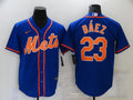 Men's New York Mets Javier Baez Blue Replica Baseball Jersey