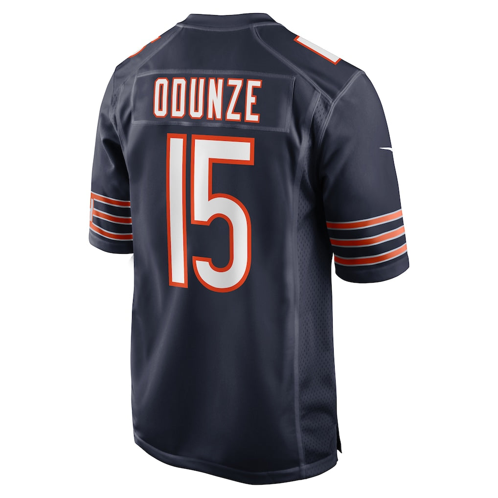 C.Bears #15 Rome Odunze Navy Player Game Jersey