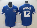 Men's Toronto Blue Jays1 Roberto Alomar #12 Blue Replica Player Jersey