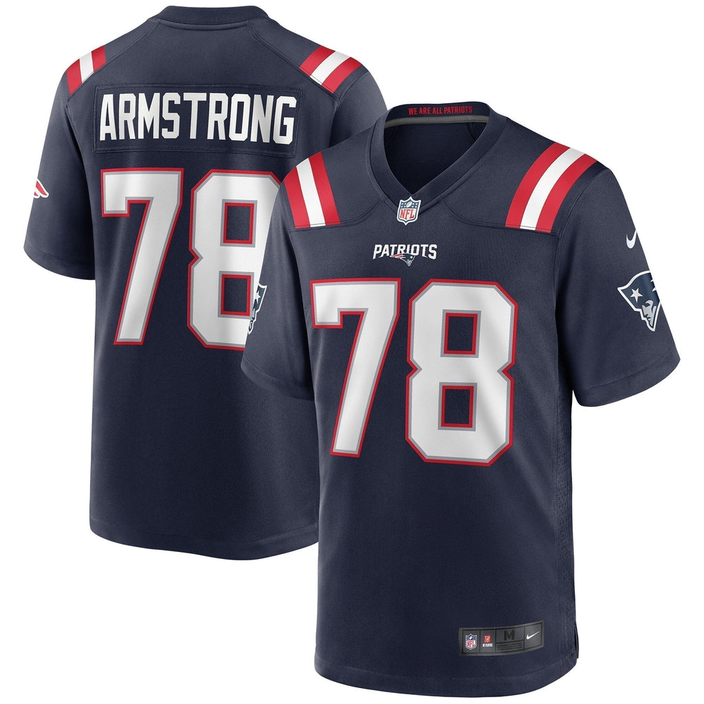 Bruce Armstrong New England Patriots  Game Retired   Jersey - Navy