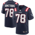 Bruce Armstrong New England Patriots  Game Retired   Jersey - Navy
