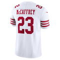 SF.49ers #23 Christian McCaffrey White Vapor F.U.S.E. Limited Jersey