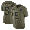 Men's Indianapolis Colts Anthony Richardson Sr.  Olive 2025 Salute to Service Limited Jersey