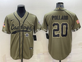 Men's Dallas Cowboys Tony Pollard Olive 2022 Salute To Service Limited Jersey Joint Edition