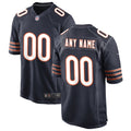 Chicago Bears Navy Custom Game Jersey