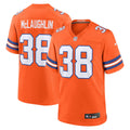 Denver Broncos Jaleel McLaughlin Orange Mile High Collection 1977 Throwback Player Game Jersey