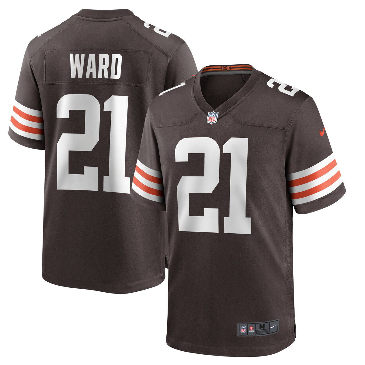 Denzel Ward Cleveland Browns    Game Jersey - Brown