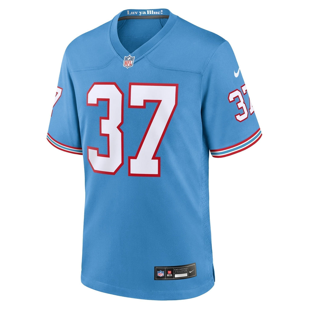 Amani Hooker Tennessee Titans  Oilers Throwback   Game Jersey - Light Blue