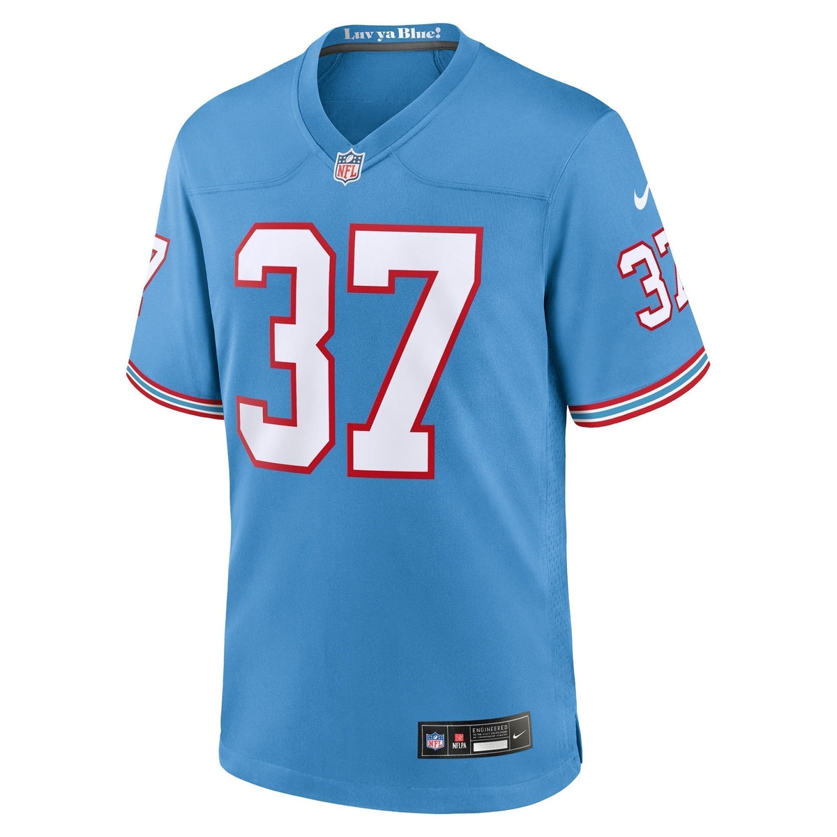 Amani Hooker Tennessee Titans  Oilers Throwback   Game Jersey - Light Blue