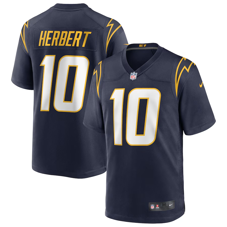 Los Angeles Chargers Justin Herbert  Navy Alternate Game Jersey