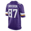 Minnesota Vikings T.J. Hockenson Purple Game Player Jersey