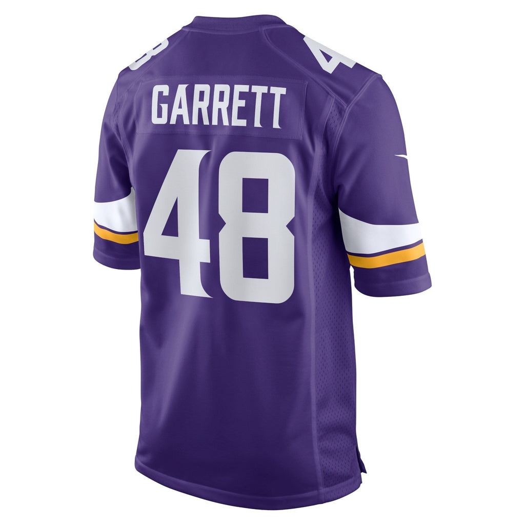 Chris Garrett Minnesota Vikings  Home Game   Jersey - Purple