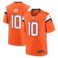 Denver Broncos Bo Nix Orange Player Game Jersey