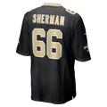 New Orleans Saints William Sherman Black Team Game Jersey