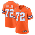 Garrett Bolles Denver Broncos  Mile High Collection 1977 Throwback   Game Jersey - Orange