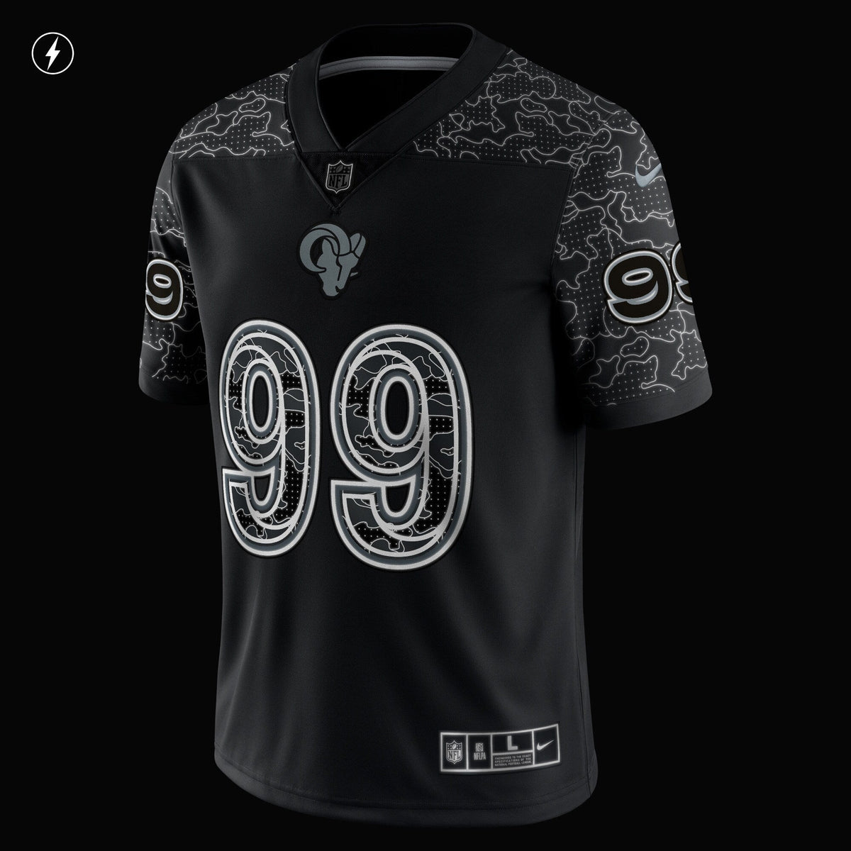Aaron Donald Los Angeles Rams  RFLCTV Limited Jersey - Black
