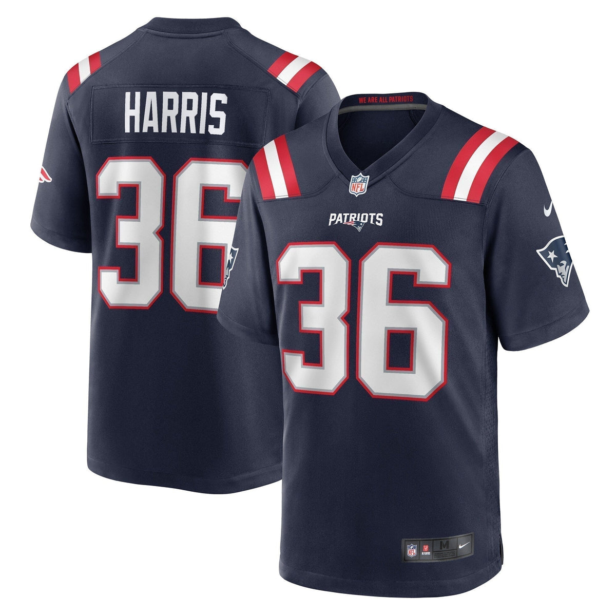 Kevin Harris New England Patriots  Game   Jersey - Navy