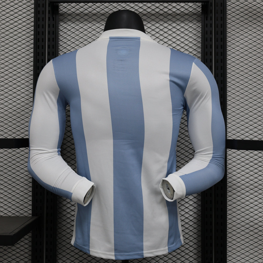 2026 Argentina Anniversary Edition Long-Sleeve Home Player Version Jersey